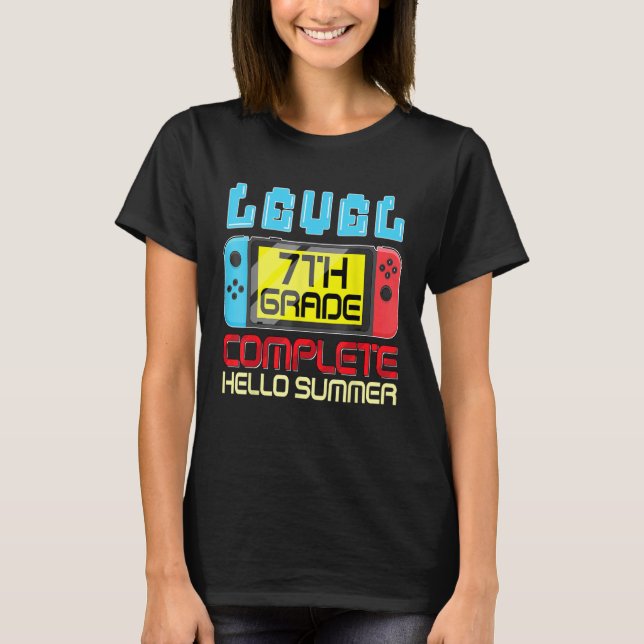 T-shirt 7th Grade Level Complete Last Day Of School Gradua (Devant)