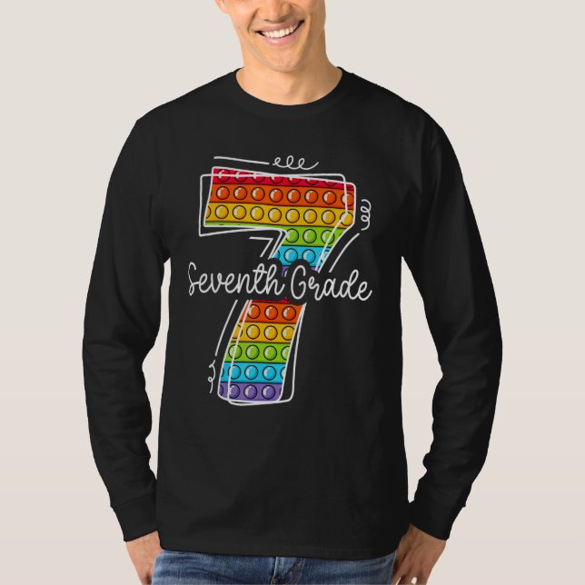 T-shirt 7th Seventh Grade Poppin Back to School Team 7th G (Devant)
