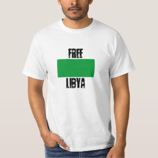 T-shirt 800px-Flag de svg de la Libye, LIBRE, LIBYE