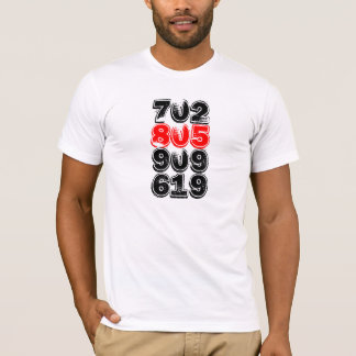 T-SHIRT 805, 619, 702, 909, 213