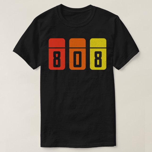 T-shirt 808 Analog Retro Dj (Design devant)