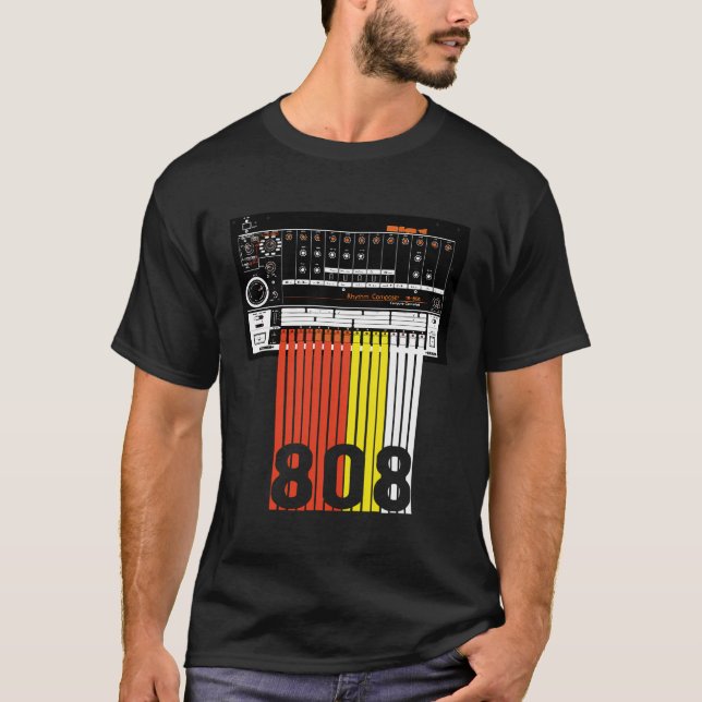 T-shirt 808 Bateaux de musique de batterie (Devant)