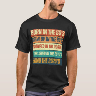 T-shirt 80, 90, 2000, 2010 et 2020