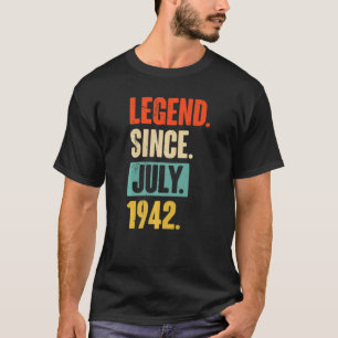 T-shirt 80 ans de légende depuis juillet 1942 80e annivers