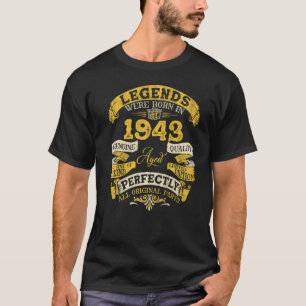 T-shirt 80 Ans Légende depuis 1943 80e anniversaire Age