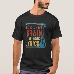 T-shirt 80 De Mon Cerveau Est Chant Lyrique Vintage Appare