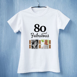 T-shirt 80 et Fabulous Gold Parties scintillant 2 Photo 80