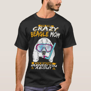 T-shirt 80 Je suis la mère Beagle folle