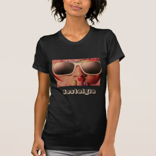 T-shirt 80 retro fashion girl Nostalgia citation