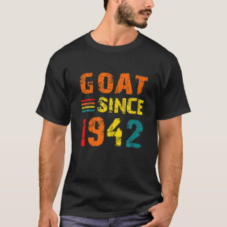 T-shirt 80E Anniversaire 80 Ans Chèvre depuis 1942