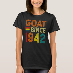 T-shirt 80e anniversaire 80 ans chèvre depuis 1942