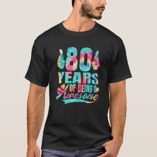 T-shirt 80e Anniversaire 80 Ans D'Être Awe