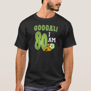 T-shirt 80e anniversaire Boy Soccer I m 80 Ancien Funny B 