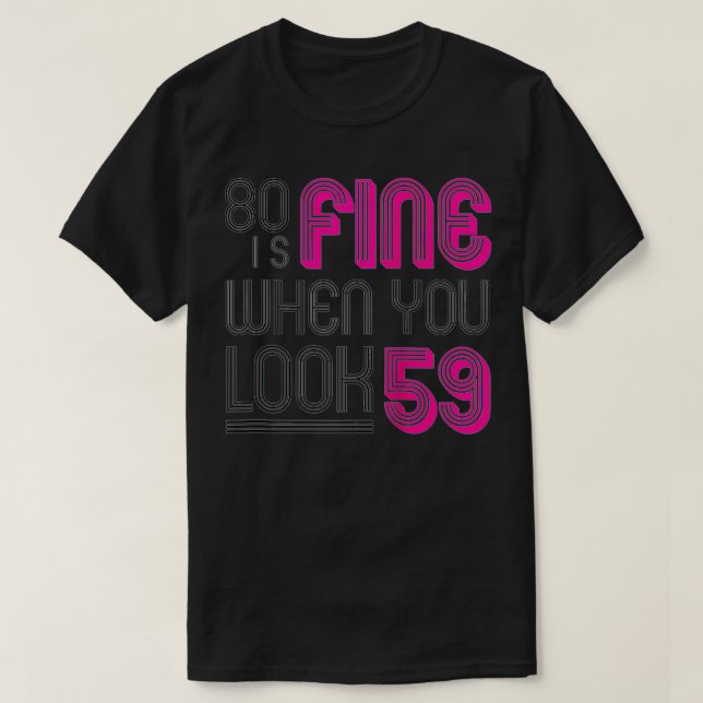 T-shirt 80e anniversaire Cadeaux pour ses femmes 80 ans gr (Design devant)