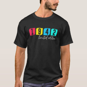 T-shirt 80e anniversaire Dames Mens 80 ans 1942 31