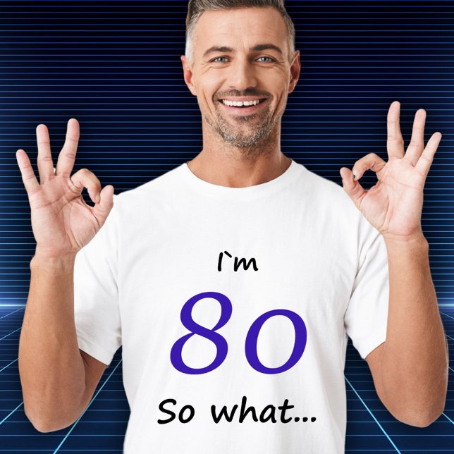 T-shirt 80e Anniversaire Drôle Je`m 80 alors que (Créateur téléchargé)