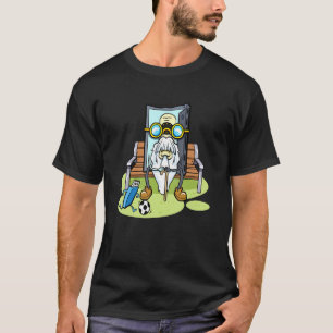T-shirt 80s 90s Cassette Music Sitting Retraité Cassete Ta