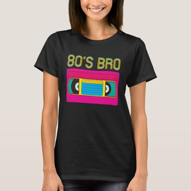T-shirt 80s Bro Vintage Classic Cassette Tape (Devant)