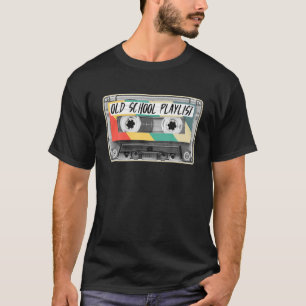 T-shirt 80S Cassette Tape Mode Vieux École Playlist 1980