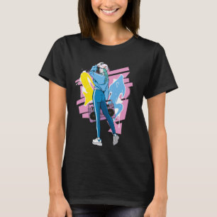T-shirt 80s HipHop Girl Graffiti Boombox DJ 90s Breakdance
