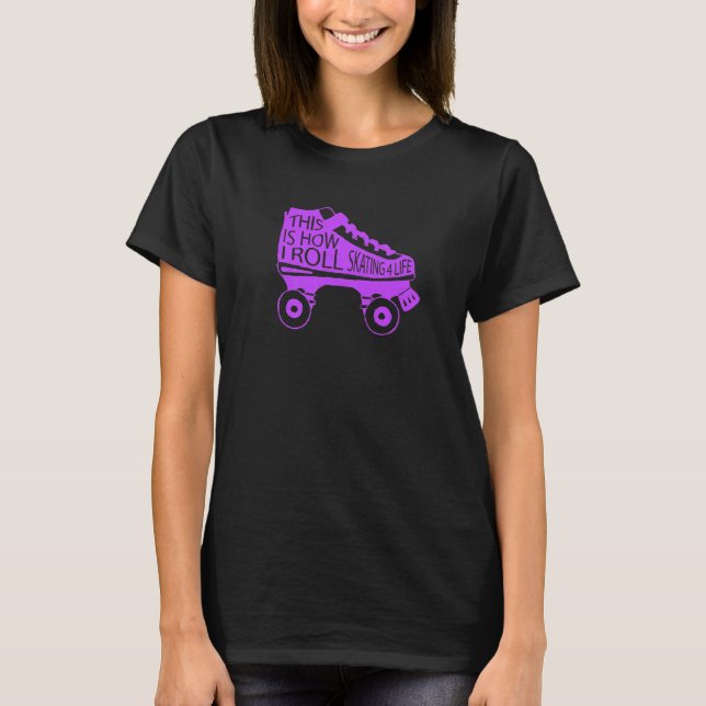 T-shirt 80s Patinage Cool rétro C'est comme ça que je roul (Devant)