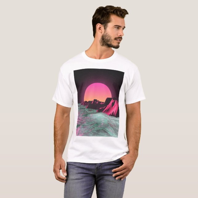 T-shirt 80s R I S E R (Devant entier)
