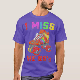 T-shirt 80s Rollerskates T Chemise Roller Vintage Patinage