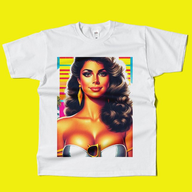 T-shirt 80's Summer Girl (Créateur téléchargé)