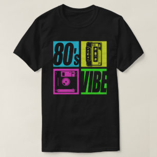 T-shirt 80s Vibe 1980s Mode 80 Theme Party Quatre-vingts