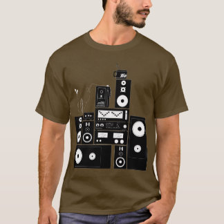T-shirt 80s vitesse stéréo" chemise inverse "automatique