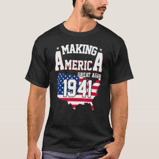 T-shirt 81e anniversaire de la grandeur de l'Amérique depu