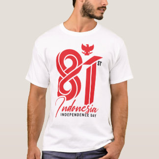 T-shirt 81e anniversaire de l'indépendance de l'Indonésie