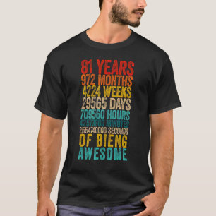 T-shirt 81e Anniversaire Mètre 81 Anniversaire