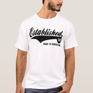 T-shirt 82 établis - Chemise d'anniversaire