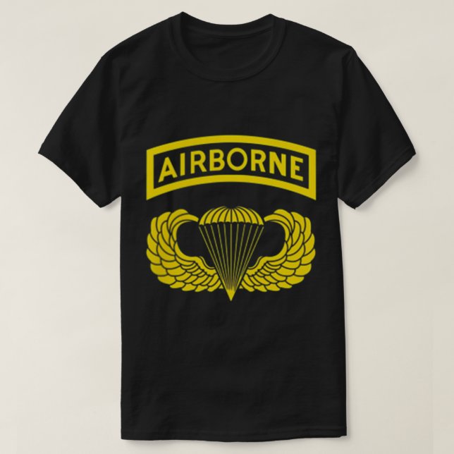 T-shirt 82e Armée Aéroportée Paratrooper Tshirt, Ve (Design devant)