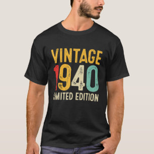 T-shirt 82e cadeau d'anniversaire 82 ans Vintage 1940