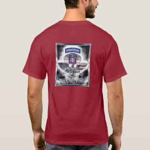 T-shirt 82e Division aéroportée Explosive Cadre Marron