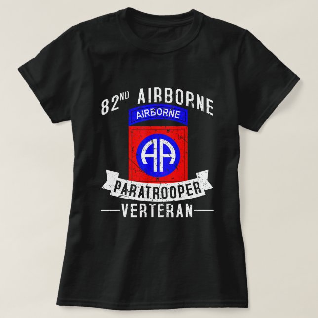 T-shirt 82e division aéroportée Parachutiste (Design devant)