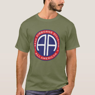 T-shirt 82e division aéroportée Tous les patchs Décontract