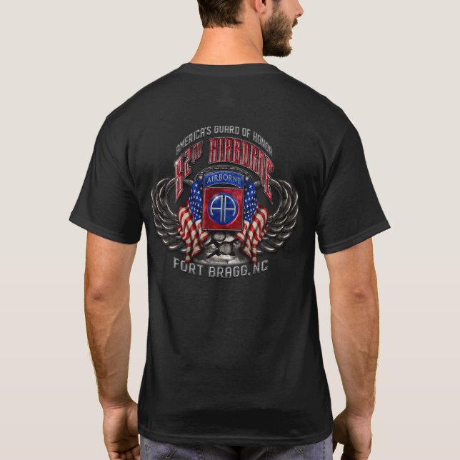 T-shirt 82e fort aéroporté Bragg (Dos)