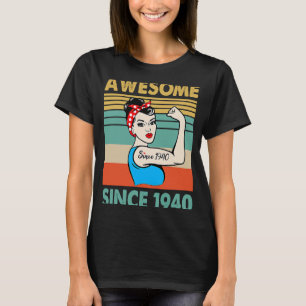 T-shirt 83 Ans Awesome depuis 1940 83ème anniversaire