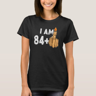 T-shirt 84+1 Doigt moyen 85e anniversaire provocateur