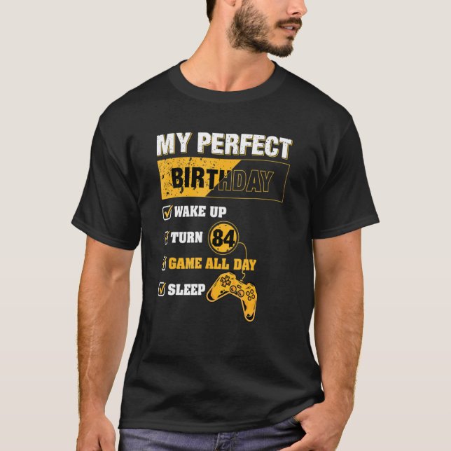 T-shirt 84ème Jeu d'Anniversaire Parfait Jeu 84 Ans (Devant)