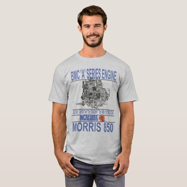 T-shirt 850 de moteur de série de BMC "A" mini (Devant entier)