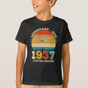 T-shirt 85 ans Awesome depuis 1937 85e anniversaire Cadeau