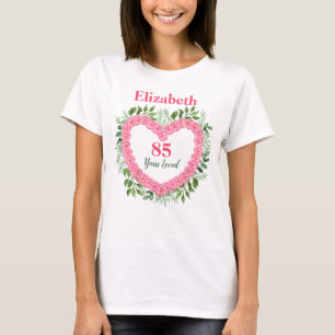 T-shirt 85 ans de chemise aimée 85e anniversaire pour les