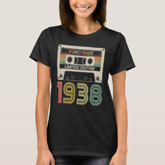 T-shirt 85 ans Vintage 1938 85e anniversaire Cassette Ta