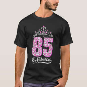 T-shirt 85 Et Fabuleux 85e anniversaire Diamond Crown Wome