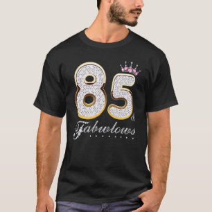 T-shirt 85 & Fabuleux 85 Ans 85e Anniversaire Diamant C