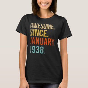T-shirt 85e anniversaire 85 ans stupéfiant depuis le 19 ja